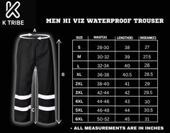 HI VIS OVER TROUSERS VISIBILITY VIZ REFLECTIVE SAFETY WORKWEAR WATERPROOF PANTS