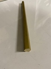 2 Pieces 1/2″ C360 BRASS HEX BAR 12″ long New Lathe Bar Stock .50″ 1/2 Hard