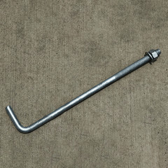 Sandbaggy 3/4″ x 18″ Threaded Concrete Anchor L-Bolts – Hot Dipped Galvanized