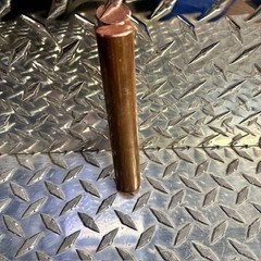 COPPER 1″ Diameter C110 ROUND ROD 6″ long CU New Lathe Bar Stock #1.5