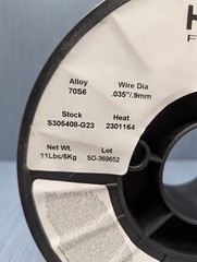 Hobart MIG Welding Wire: Carbon Steel, ER70S-6, 0.035 in, 11 lb Copper Coated
