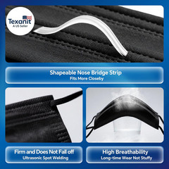 ASTM Level 3 Highly Protective Disposable 3 Ply Face Masks with Individual Packa