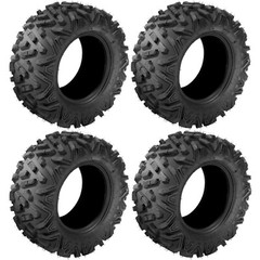 LEADZM Set of 4 ATV UTV Tires 25×8-12 Front & 25×10-12 Rear, 6PR