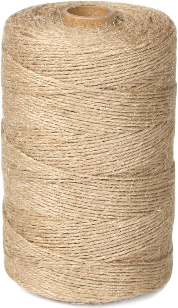PerkHomy 1100FT Jute Twine String 2mm 3ply 1100 Feet (335M), (1/12 In)