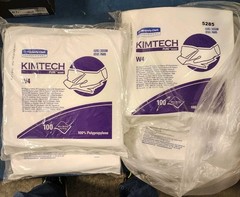 Kimberly Clark KIMTECH 33390 Pure W4 Dry Wipers 12″X12″ Pack of 100 Wipers New