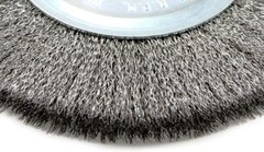 Forney 72743 Wire Wheel Brush, Fine Crimped with 1/2-Inch and 5/8-Inch Arbor,