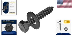 3/8 x 1-1/2 Lag Screw Kit, 50 Black Ruspert Coated Screws