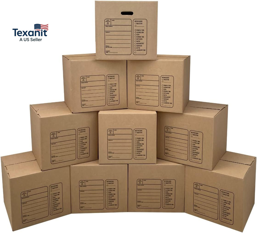 Premium Medium Moving Boxes 18X18X16″ Cardboard Box (Pack of 10)