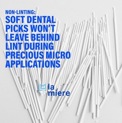 LA MIERE 400pcs 1.2mm White Dental Micro Applicators White,