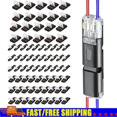 500Pcs 1/2/3 Pin Electrical Wire Connectors Kit Quick Splice Wire Connectors