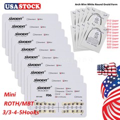 10-100 Packs Dental Orthos Brackets Braces MINI Roth.022 Hook345 /Arch Wire mx