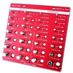 Standard and Metric Nut & Bolt Thread Checker Bolt and Nut Identifier Gauge