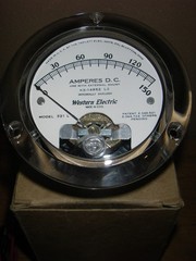 NEW: Western Electric Model 321-L Analog 150 Amp Meter, Ammeter.