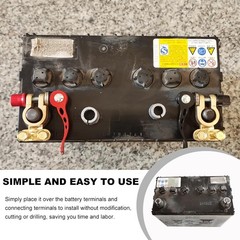 Lead Battery Terminal Spacers for Easy Installation – 2-Piece Set for Cars & RVs