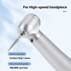AZDENT Dental Diamond Zirconia Cutting Burs for High Speed Handpiece FG 1.6mm
