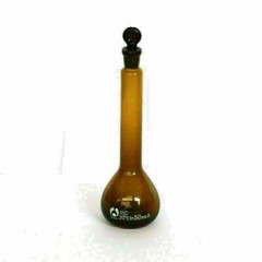 5/10/20/25/50/100/250ML Borosilicate Amber Glass Volumetric Flask with Stopper
