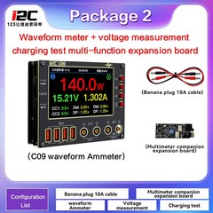 I2C C09 Waveform Ammeter 0-40V Voltage Current Tester 4″ HD Display Diode Scan