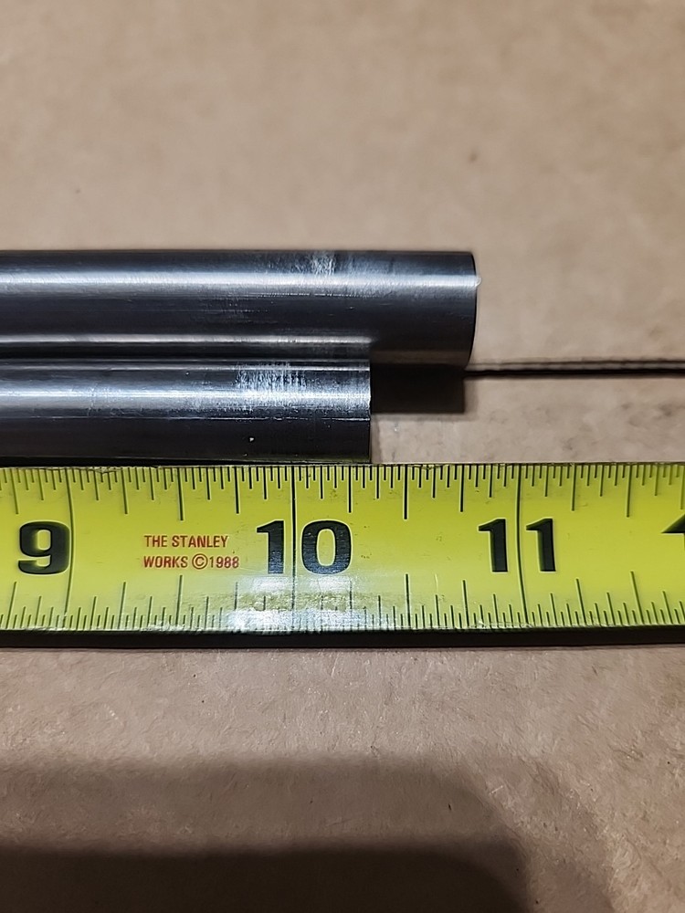 (Tag C46) .562″ Dia Titanium Rods x 10+” Long 6AL4V-ELI Medical Grade, 2 rods