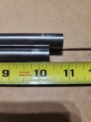 (Tag C46) .562″ Dia Titanium Rods x 10+” Long 6AL4V-ELI Medical Grade, 2 rods