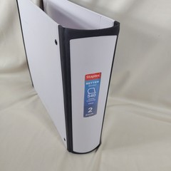 7 Pack ~Staples Better 2-Inch 3-Ring Binder, White – Heavy-Duty. Rubber corner