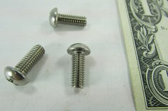 Lot 100 Stainless Round Head Machine Screw #10-32 x 1/2″ Phillips Drive Military