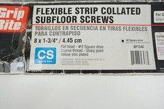Grip Rite #8 x 1-3/4″ Yellow Zinc Plated Collated Subfloor Screws 1000 Ct SF134C