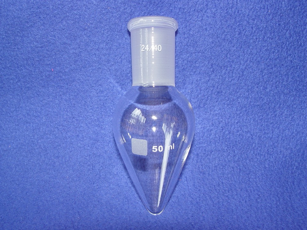 Pear shape flask 24/40 50mL Heavy wall high quality