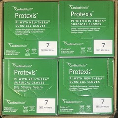 (06/30/2028) Cardinal Protexis PI Neu-Thera Gloves Sz 7 2D73TE70 4 Boxes (200ct)