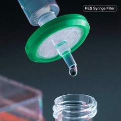 4000PCS PES Membrane HPLC Syringe Filters 13mm/25mm/33mm 0.22μm Pore Size Green