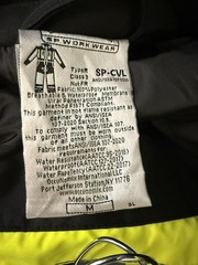 OccuNomix SP-CVL-BYM Hi Vis Cold Weather Coverall Medium NWT Class 3 ANSI
