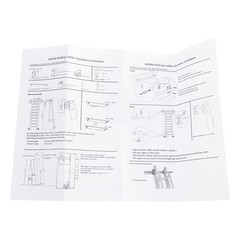 Rolling Library Sliding Ladder Hardware Kit with Brake 3.3FT Round Tube.
