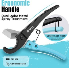 Durable Hand-Powered Tubing Cutter for PEX, PVC, and More – Lightweight Tool