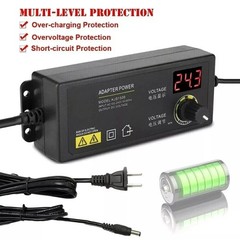 60W Power Supply DC 3V~24V Adjustable Variable Universal Switching AC/DC Adapter