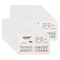 AZDENT Dental Orthodontic Bracket Braces Mini Roth Slot .022 Hooks 3-4-5