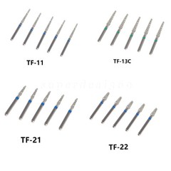 50Pcs Dental Diamond Ball Round Burs Medium FG 1.6mm for High Speed Handpiece