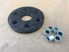 1 ea Bush Hog 11374 Flex Coupler Rubber Pad Disc with Spacers Free Shipping