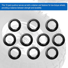 Push Nuts for Dolly Wheel Lock Washers, Hard-To-Find Spring Steel Push-On Pushnu