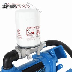 20GPM 12V DC Fuel Transfer Pump with Nozzle Kit w/ Particulate Filter