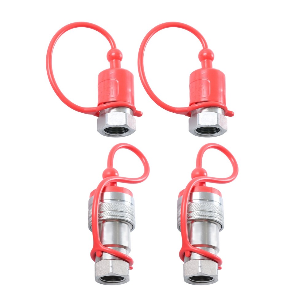 2 Sets 1/2″ Ag Hydraulic Quick Connect Couplers Couplings Ball Pioneer Style