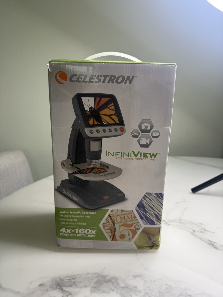 Celestron 5 MP InfiniView LCD Digital Microscope (44360)- NEW!