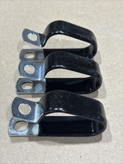 Earnest CDV1613Z2, 1 In Dia. Double Tube Vinyl Cushion Clamp Zinc 406Hole 3 PACK