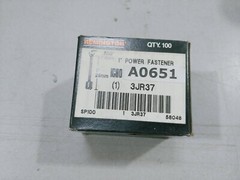 100ea 1” .300” Power Fasteners Powder Zinc Plated Pin Steel / Concrete SP100 580