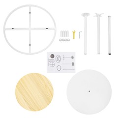 Round Clothing Display Rack Floor-standing Garment Hanging Rack 23.6*55.1inch US