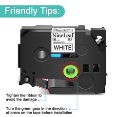 5-Pack TZe-241 TZ-241 3/4″ Black on White tape 18mm for Brother P-Touch Label