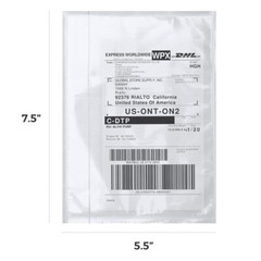 7.5″ x 5.5″ Clear Adhesive Packing List Shipping Label Envelopes Pouches 50-6000