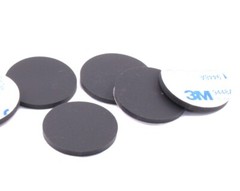 1 1/4″ Diameter x 1/8″ Thick Silicone Rubber Feet, Non Mar, Non-Slip Bumper Feet