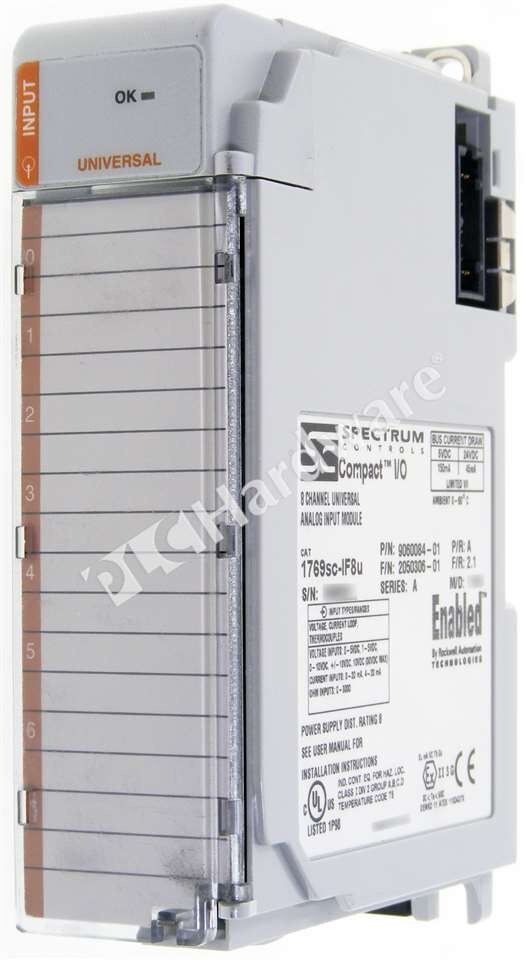 Spectrum Controls 1769sc-IF8u /A CompactLogix 8/4-Ch Universal Input Module Read