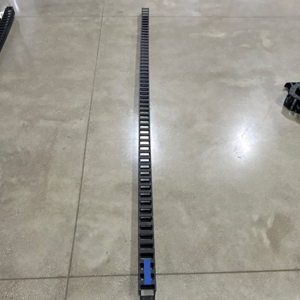 Cable Track 3″ x 2″ x 137″ Black Plastic Flexible