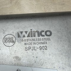 Winco Stainless Steel 1/9 Size Steam Table Pans Lot 9 NSF SPJL-902 18-8
