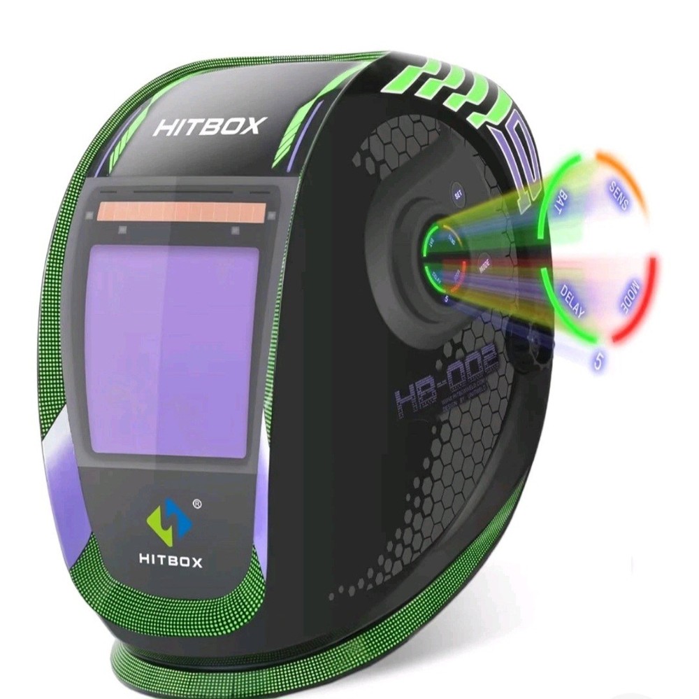 HITBOX Welding Helmet HB002 Auto Darkening Welding Led USB Power Charge Welding